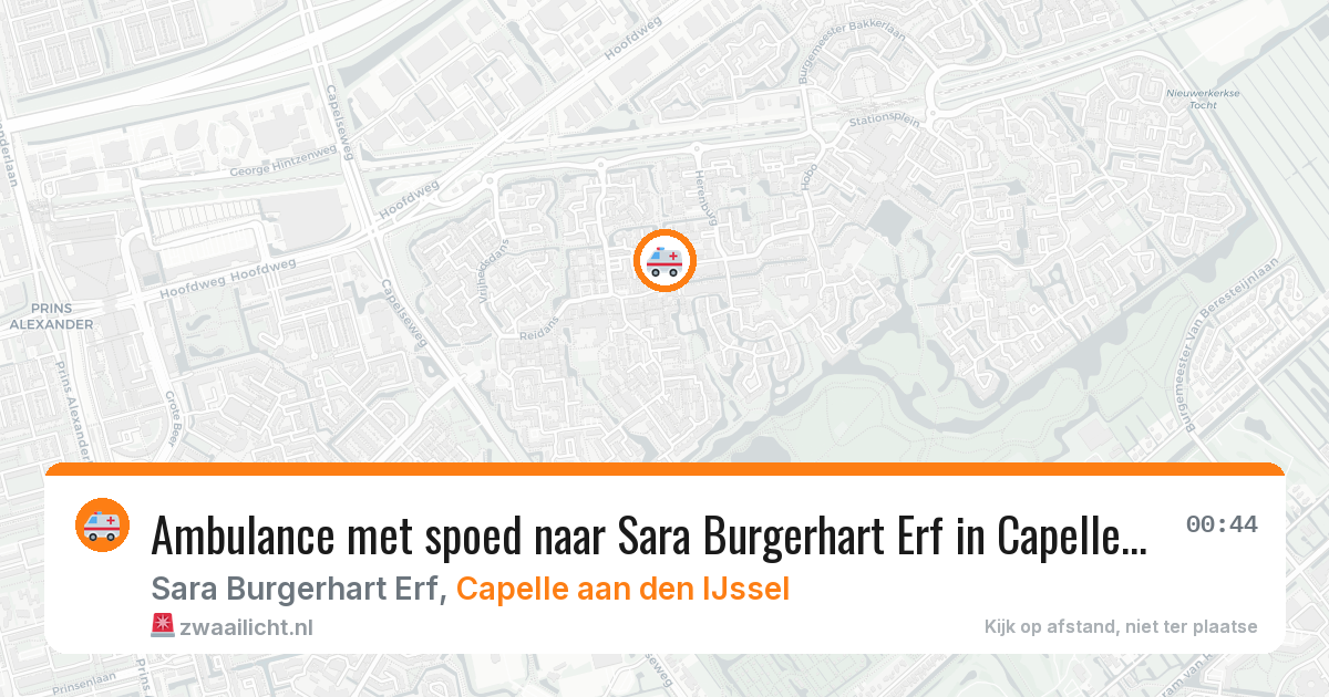 Ambulance met spoed naar Sara Burgerhart Erf in Capelle aan den IJssel — 20 jun 2026