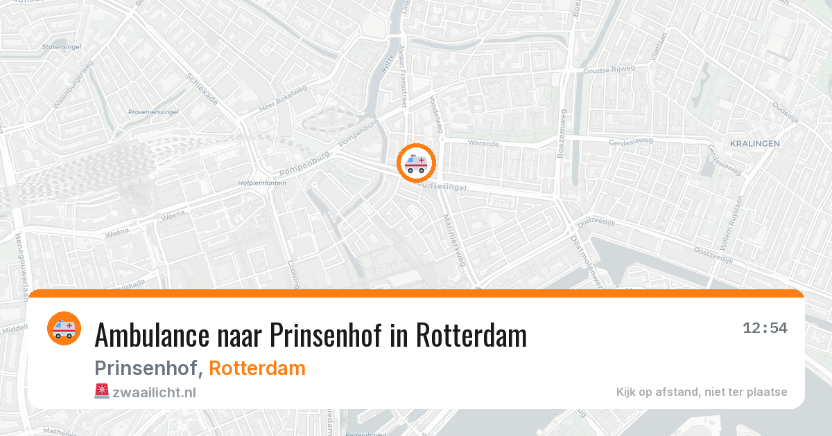 Ambulance naar Prinsenhof in Rotterdam — 26 jun 2026
