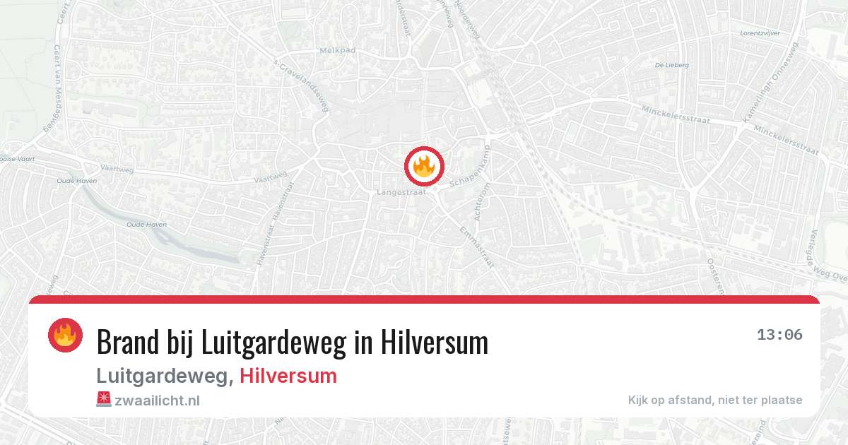 Brand bij Luitgardeweg in Hilversum — 28 apr 2026