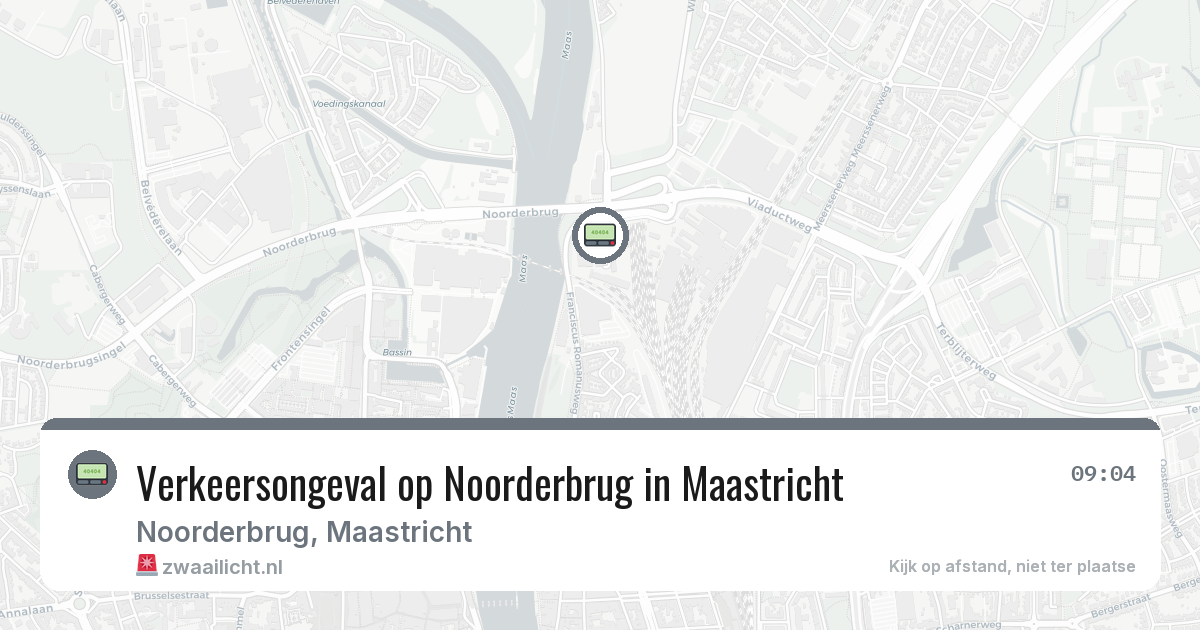 Verkeersongeval op Noorderbrug in Maastricht — 23 jun 2026
