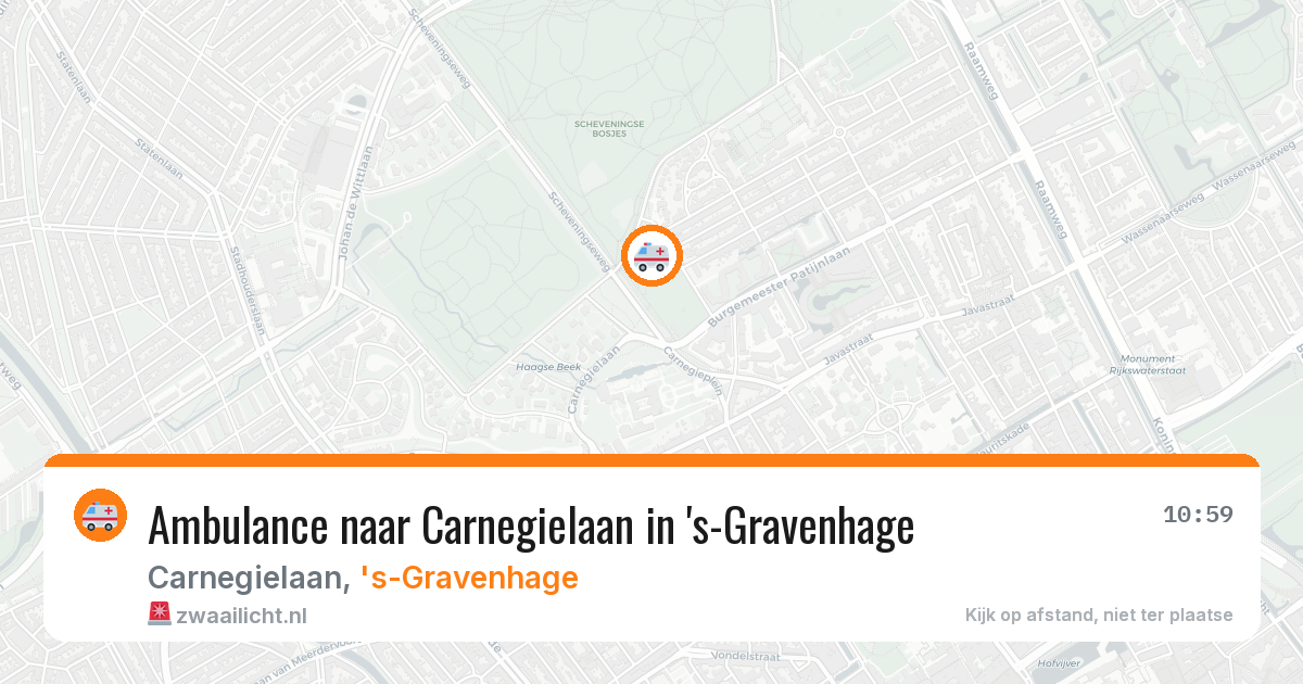 Ambulance naar Carnegielaan in 's-Gravenhage — 7 mei 2026