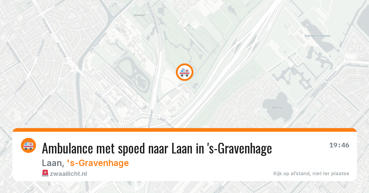 Ambulance met spoed naar Laan in 's-Gravenhage — 26 jan 2026