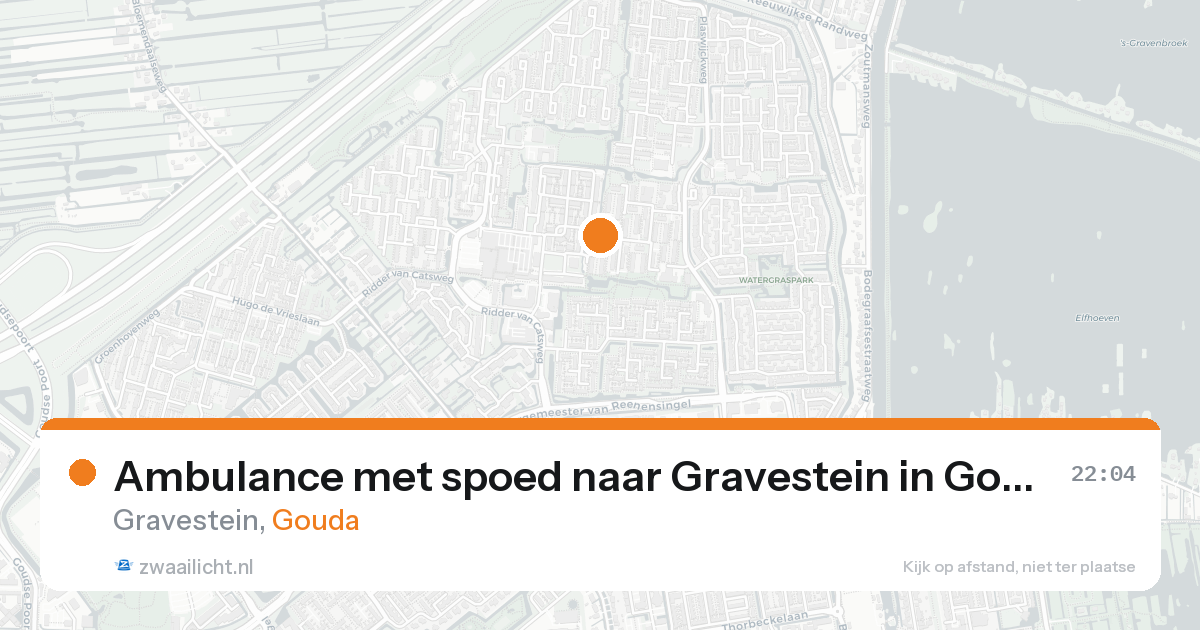 Ambulance met spoed naar Gravestein in Gouda — 7 feb 2026