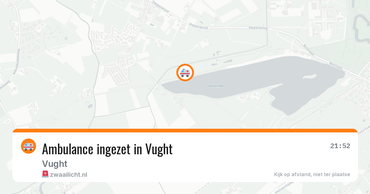 Ambulance ingezet in Vught — 10 aug 2026