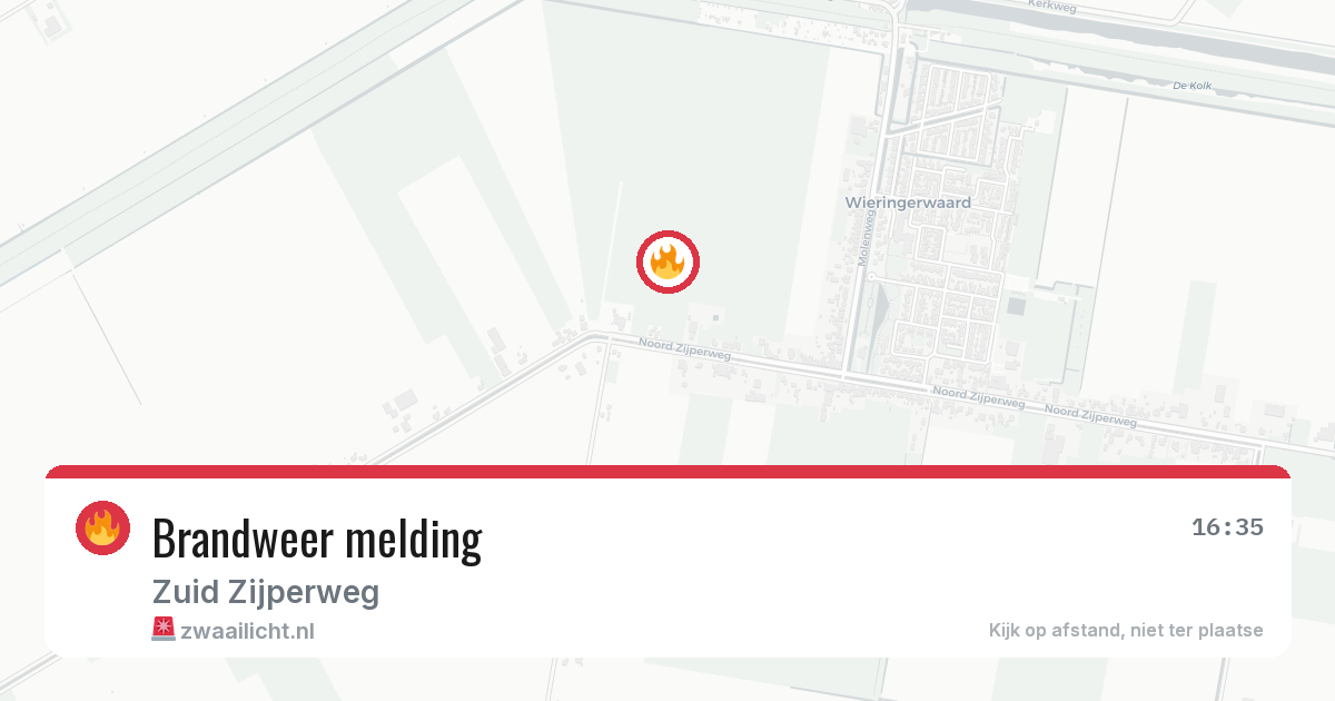 Brandweer melding — 20 jun 2026