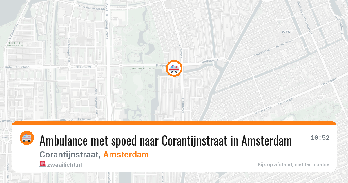 Ambulance met spoed naar Corantijnstraat in Amsterdam — 7 jun 2026