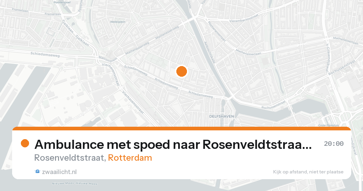 Ambulance met spoed naar Rosenveldtstraat in Rotterdam — 7 jun 2026