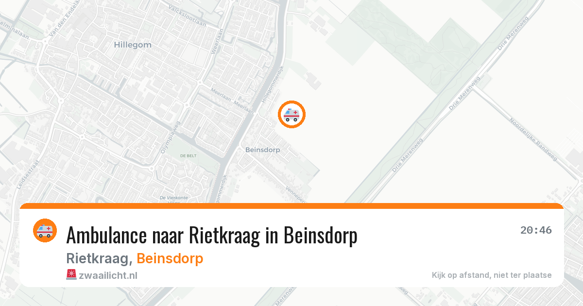 Ambulance naar Rietkraag in Beinsdorp — 29 jul 2026
