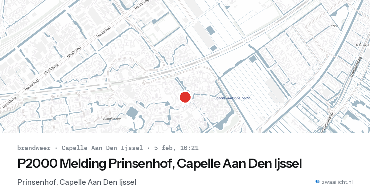 P2000 Melding Prinsenhof, Capelle Aan Den Ijssel — 5 feb 2026