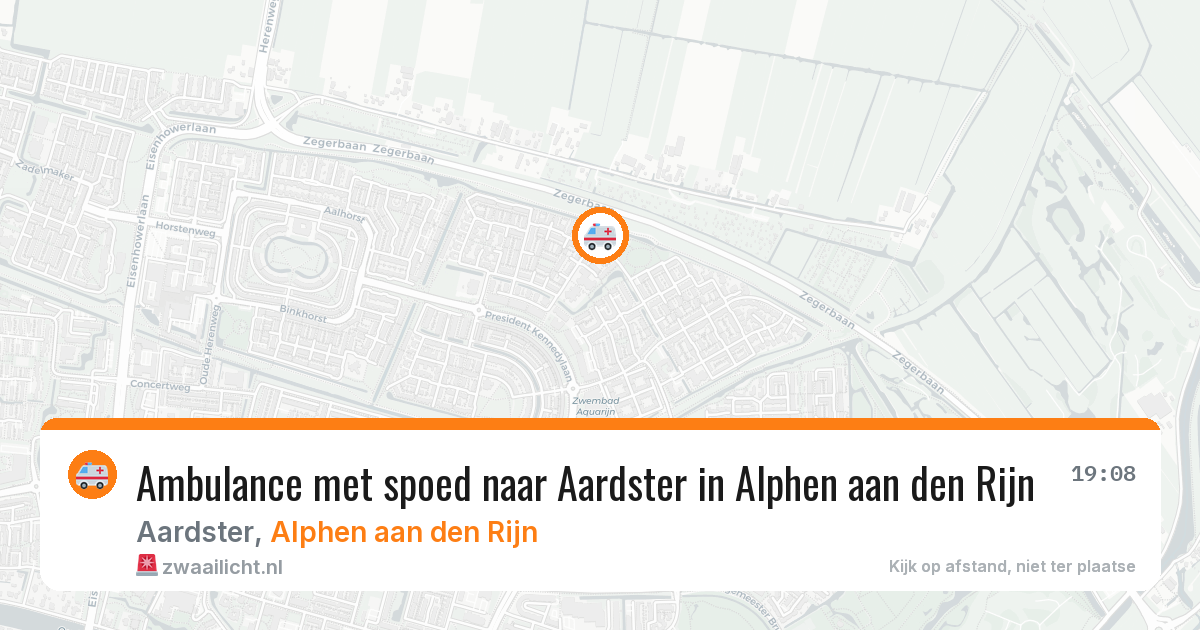 Ambulance met spoed naar Aardster in Alphen aan den Rijn — 1 jun 2026