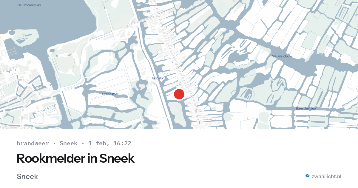 Rookmelder in Sneek — 1 feb 2026