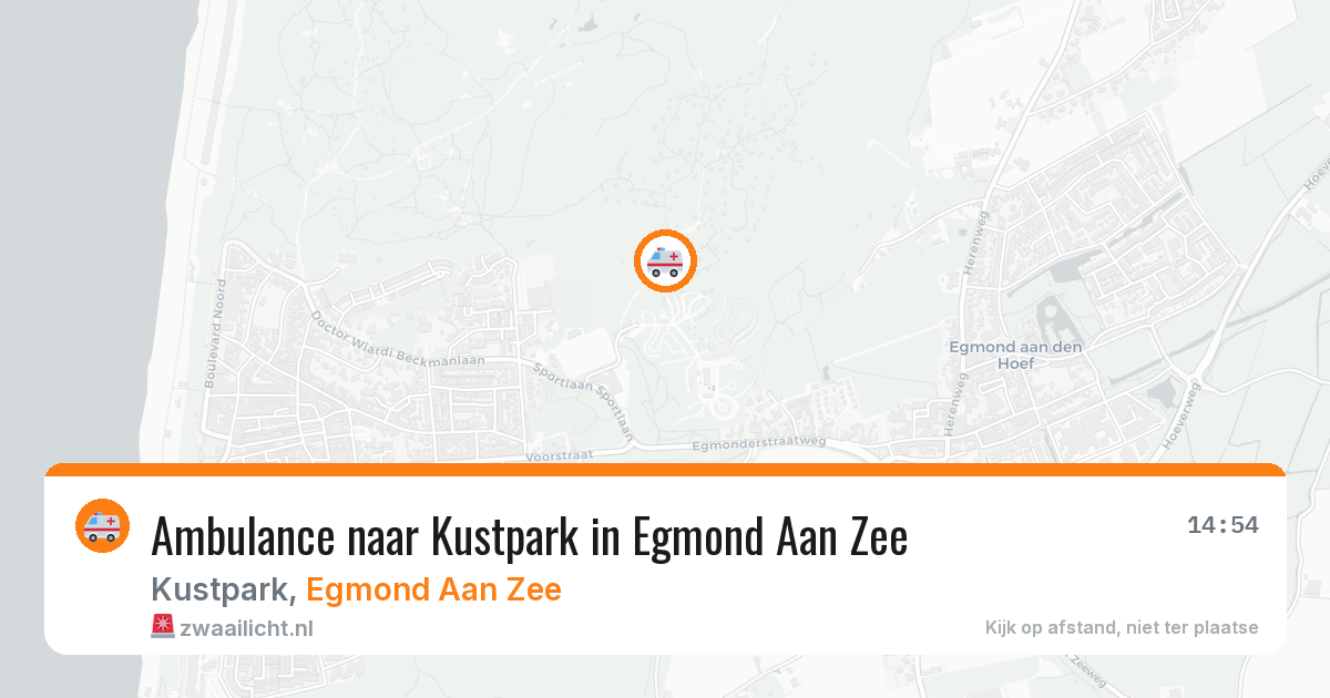Ambulance naar Kustpark in Egmond Aan Zee — 26 apr 2026