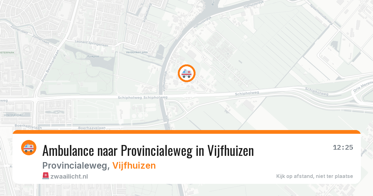 Ambulance naar Provincialeweg in Vijfhuizen — 2 jul 2026