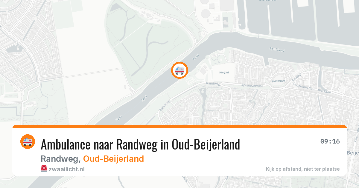 Ambulance naar Randweg in Oud-Beijerland — 2 jul 2026