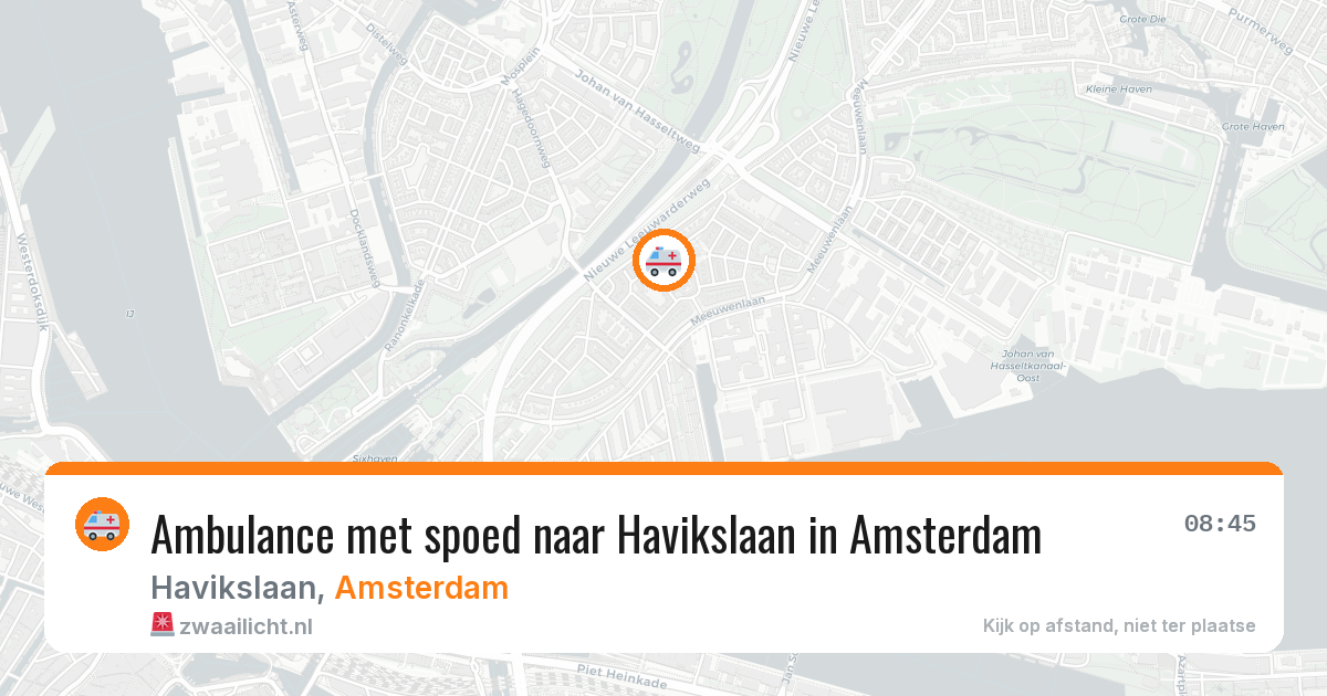 Ambulance met spoed naar Havikslaan in Amsterdam — 31 mei 2026