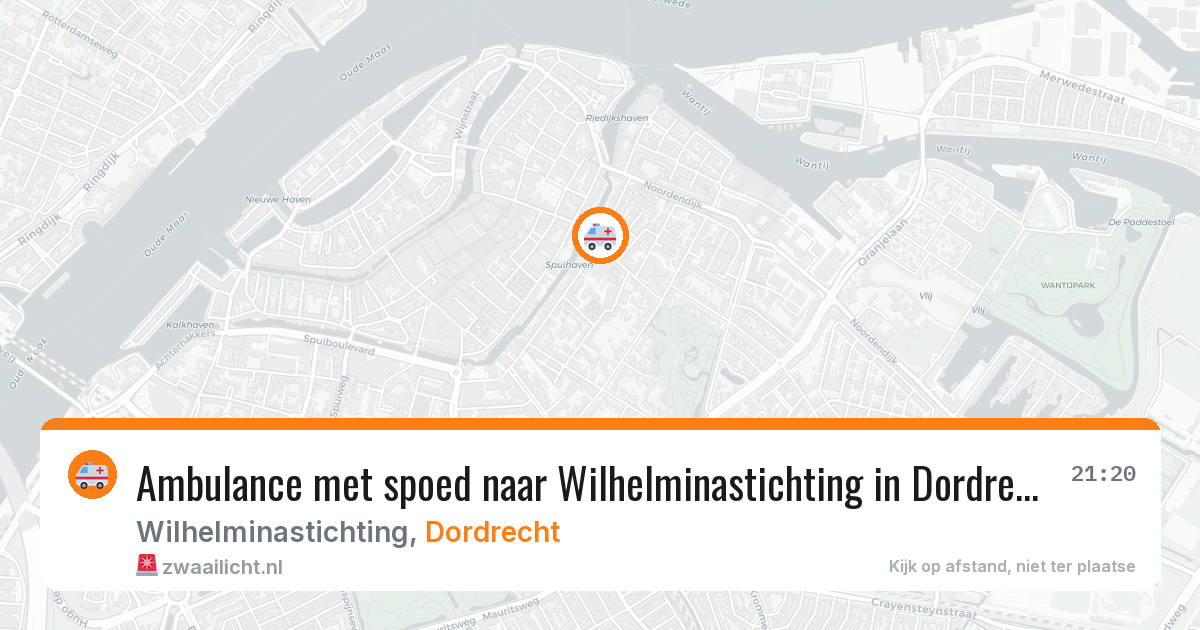 Ambulance met spoed naar Wilhelminastichting in Dordrecht — 1 feb 2026