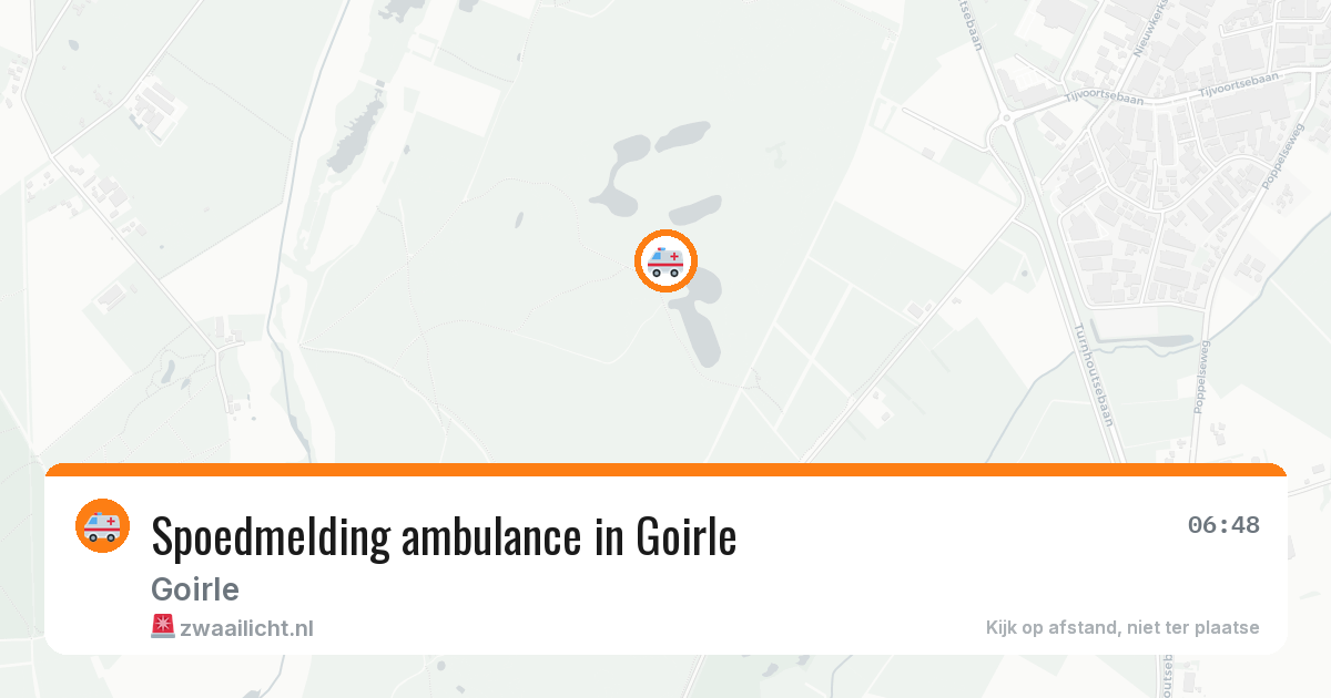 Spoedmelding ambulance in Goirle — 6 mei 2026