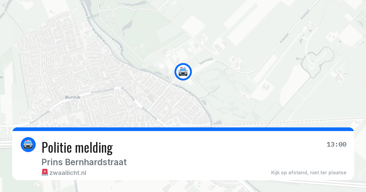 Politie melding — 17 jun 2026