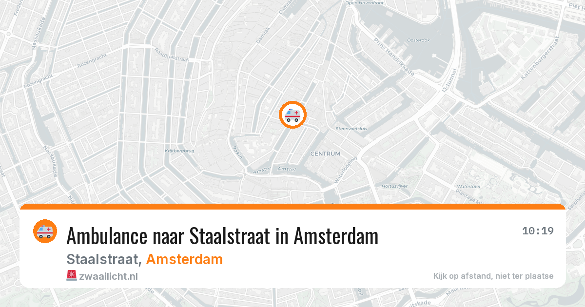 Ambulance naar Staalstraat in Amsterdam — 11 mrt 2026