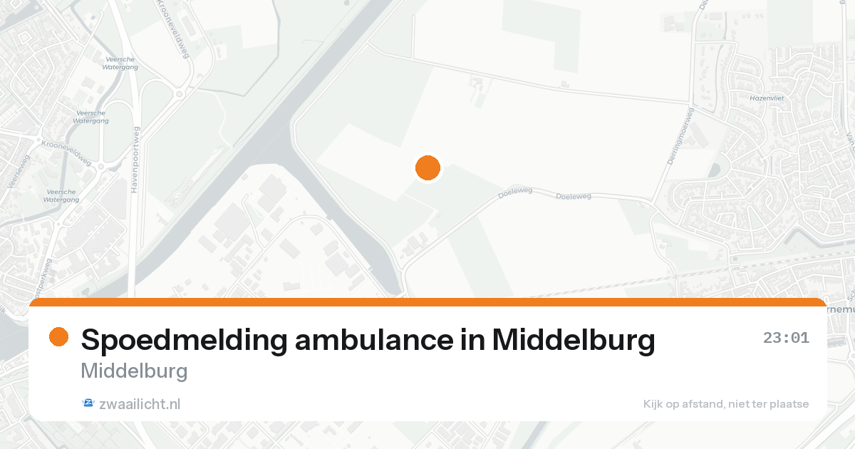 Spoedmelding ambulance in Middelburg — 15 aug 2026