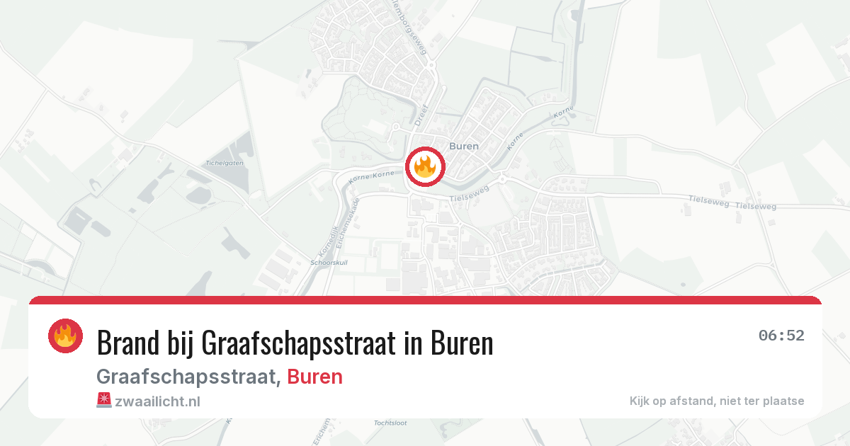 Brand bij Graafschapsstraat in Buren — 5 mei 2026