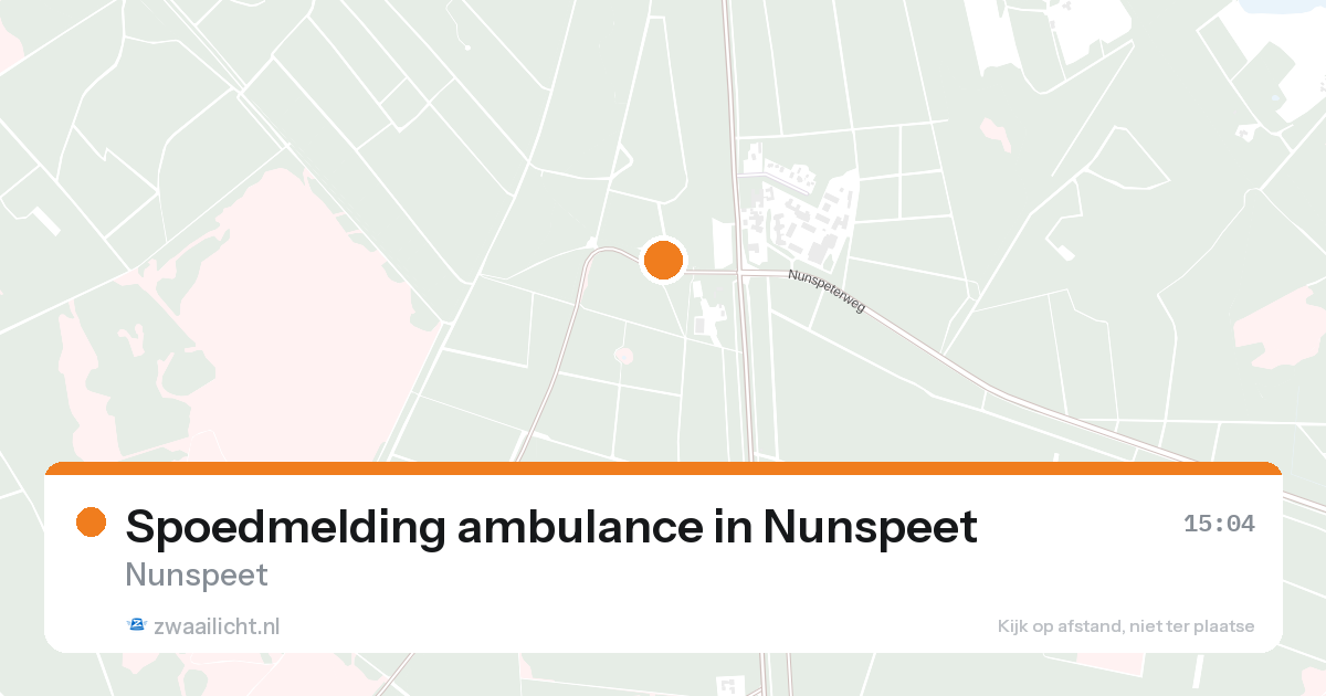 Spoedmelding ambulance in Nunspeet — 28 aug 2026