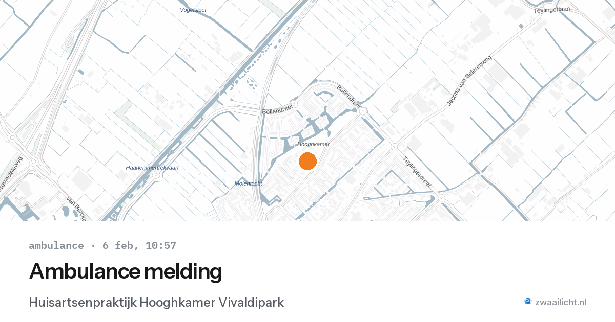 Ambulance melding — 6 feb 2026
