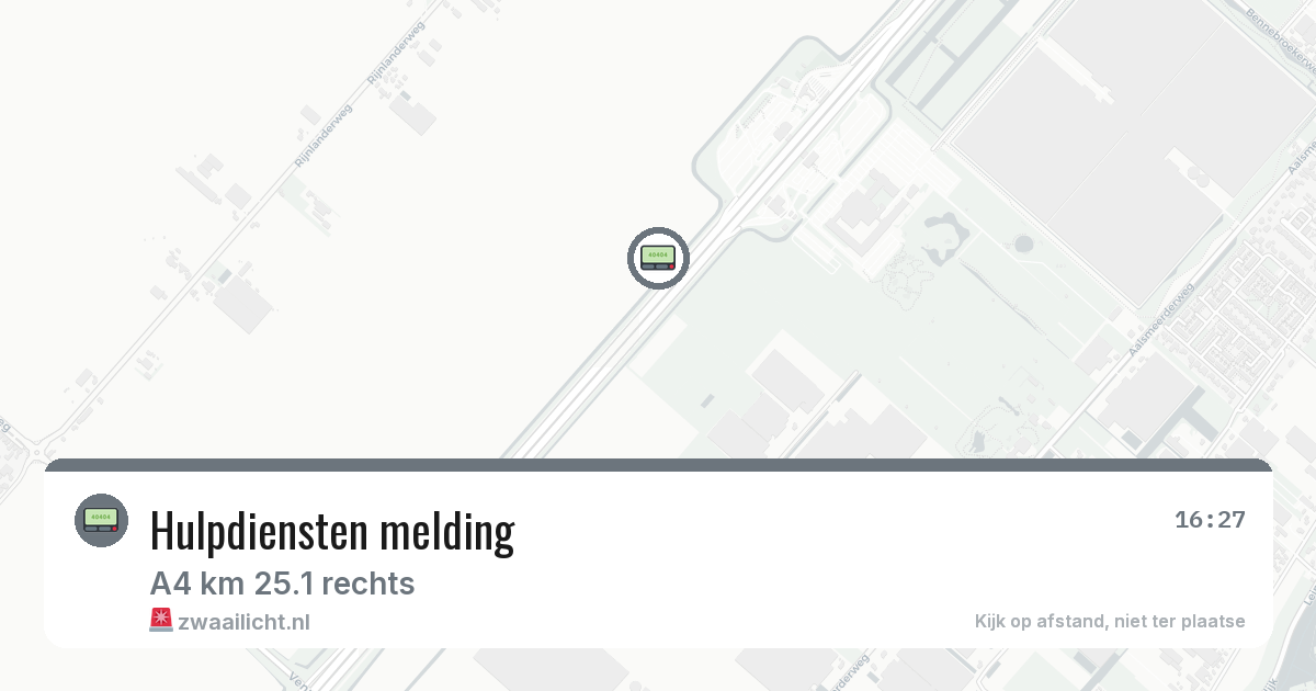 Hulpdiensten melding — 8 feb 2026
