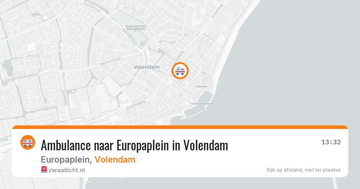 Ambulance naar Europaplein in Volendam — 1 mrt 2026