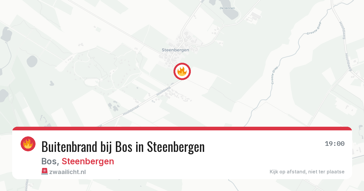 Buitenbrand bij Bos in Steenbergen — 3 jul 2026