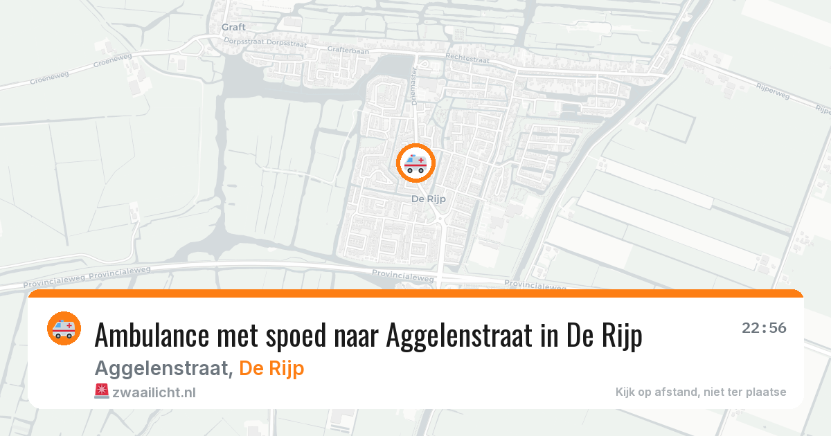 Ambulance met spoed naar Aggelenstraat in De Rijp — 21 apr 2026