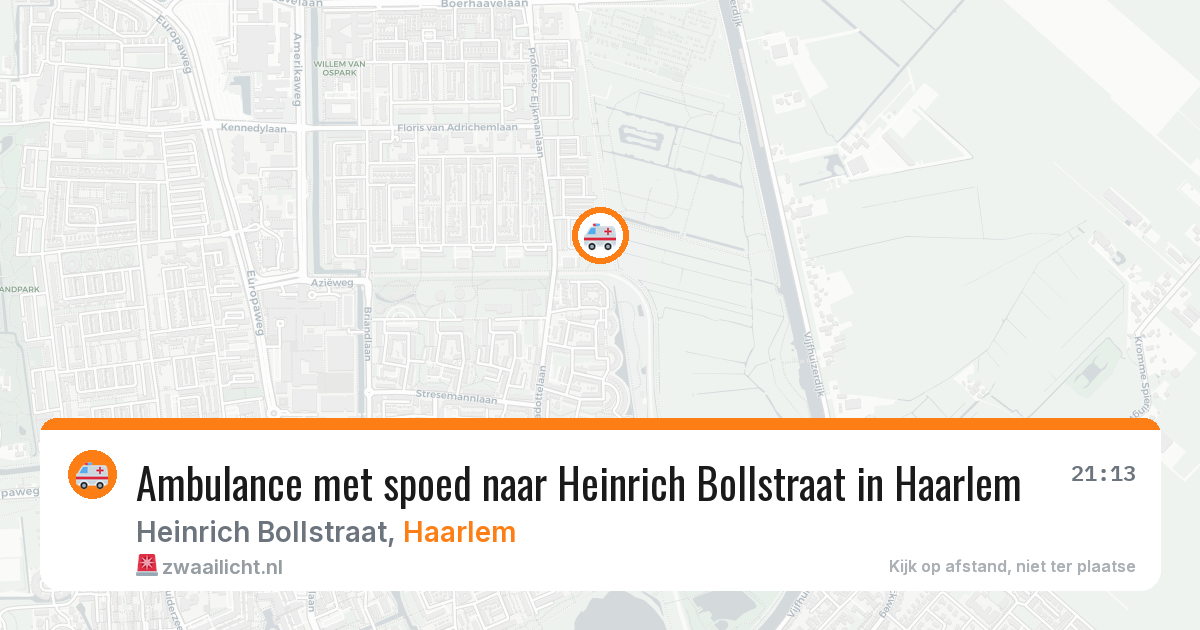 Ambulance met spoed naar Heinrich Bollstraat in Haarlem — 5 mrt 2026