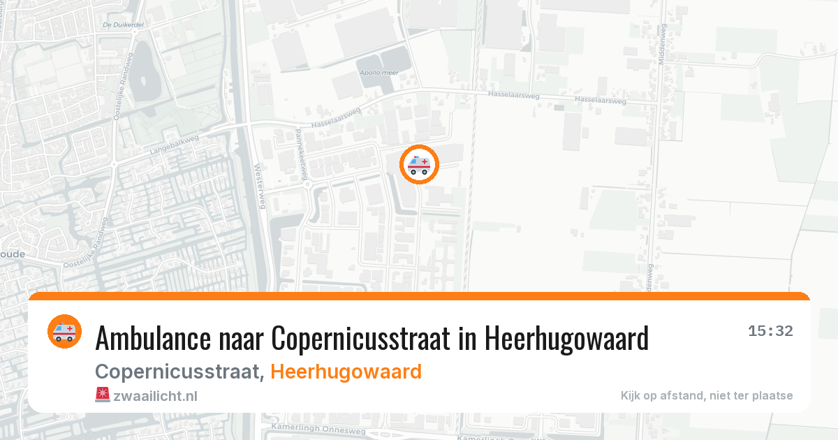 Ambulance naar Copernicusstraat in Heerhugowaard — 28 feb 2026