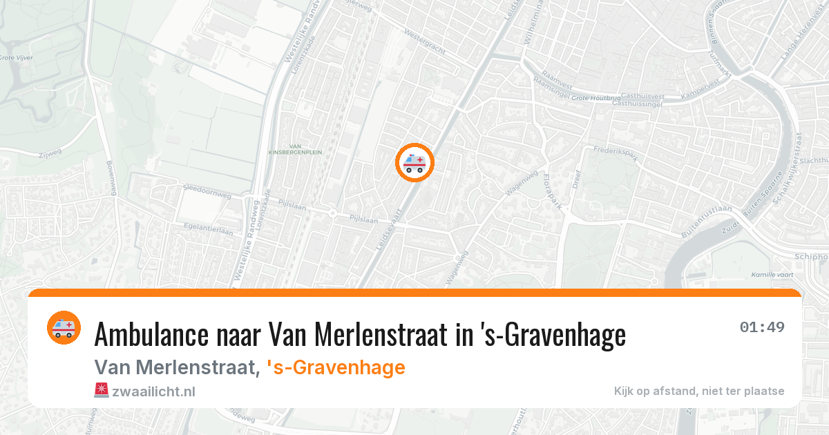 Ambulance naar Van Merlenstraat in 's-Gravenhage — 9 feb 2026