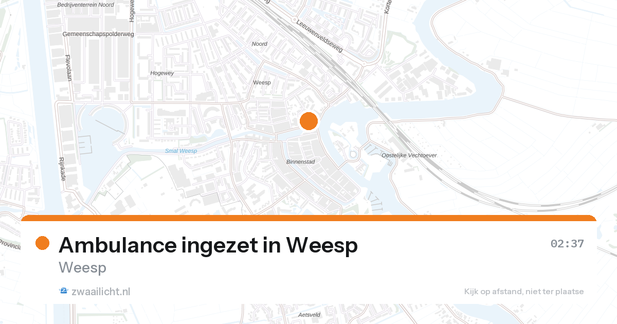 Ambulance ingezet in Weesp — 7 feb 2026