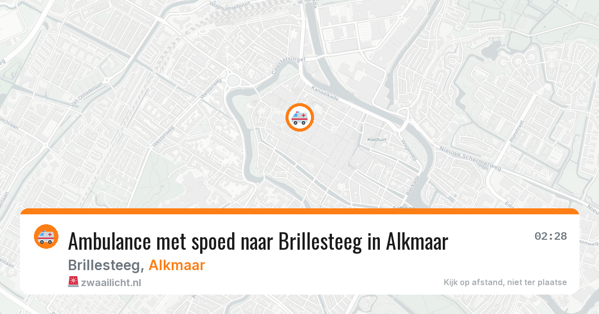 Ambulance met spoed naar Brillesteeg in Alkmaar — 26 jul 2026