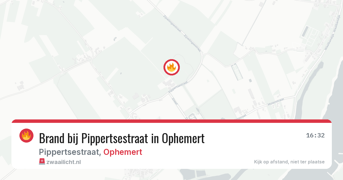 Brand bij Pippertsestraat in Ophemert — 26 jun 2026