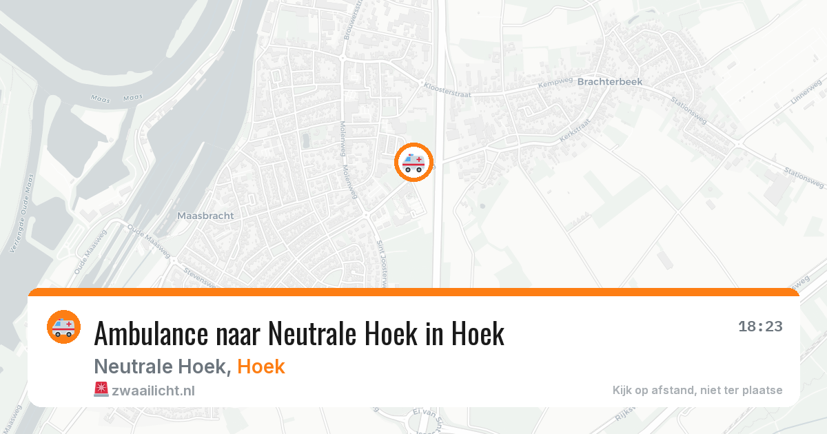 Ambulance naar Neutrale Hoek in Hoek — 18 apr 2026