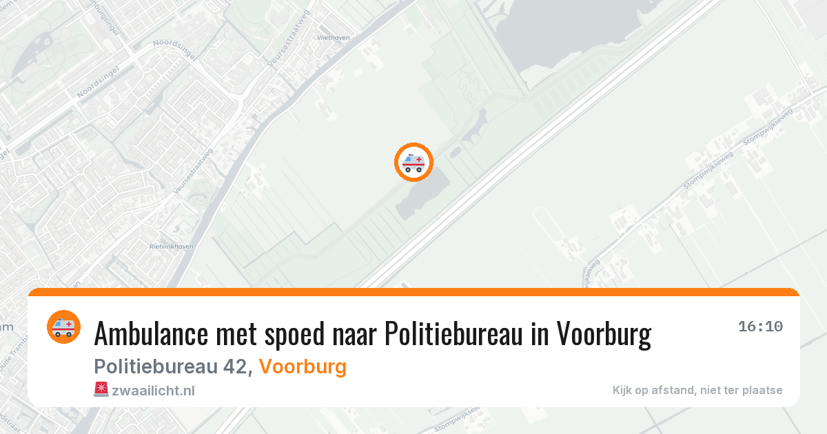 Ambulance met spoed naar Politiebureau in Voorburg — 11 aug 2026