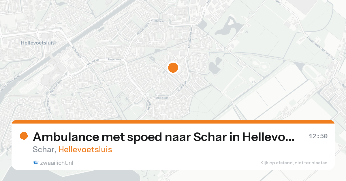 Ambulance met spoed naar Schar in Hellevoetsluis — 31 jan 2026