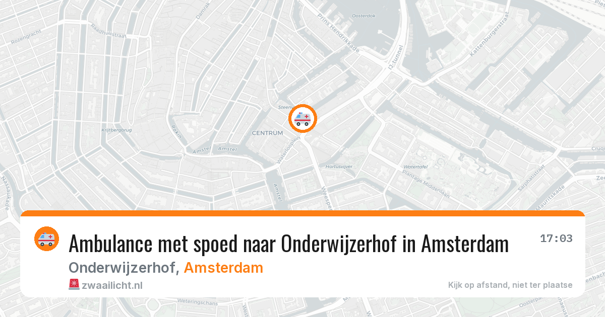 Ambulance met spoed naar Onderwijzerhof in Amsterdam — 7 apr 2026