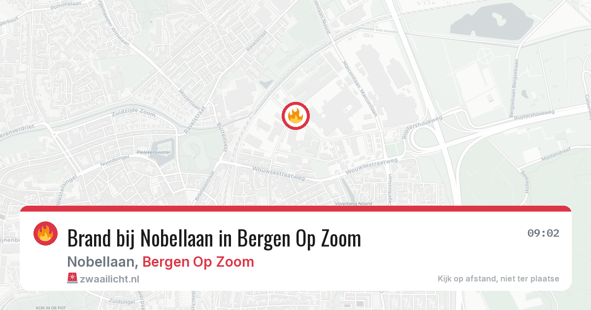 Brand bij Nobellaan in Bergen Op Zoom — 12 apr 2026