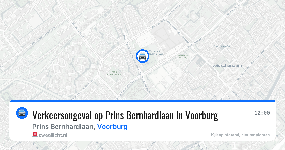 Verkeersongeval op Prins Bernhardlaan in Voorburg — 20 mei 2026