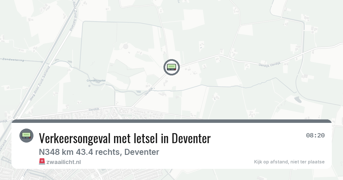 Verkeersongeval met letsel in Deventer — 22 jul 2026