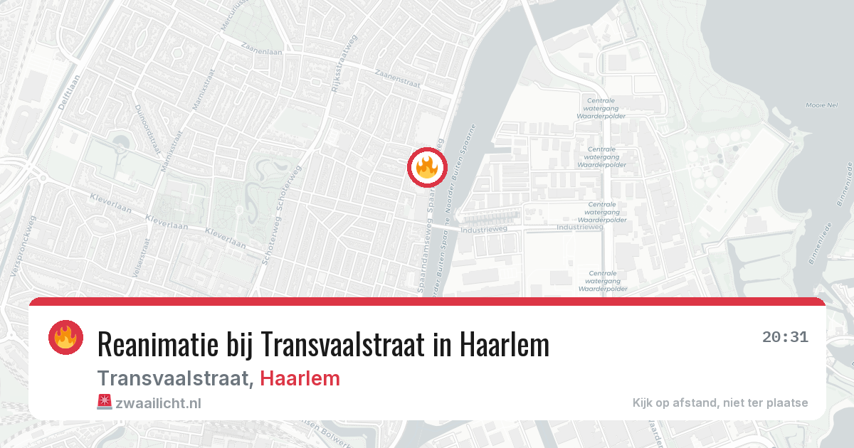 Reanimatie bij Transvaalstraat in Haarlem — 3 jul 2026