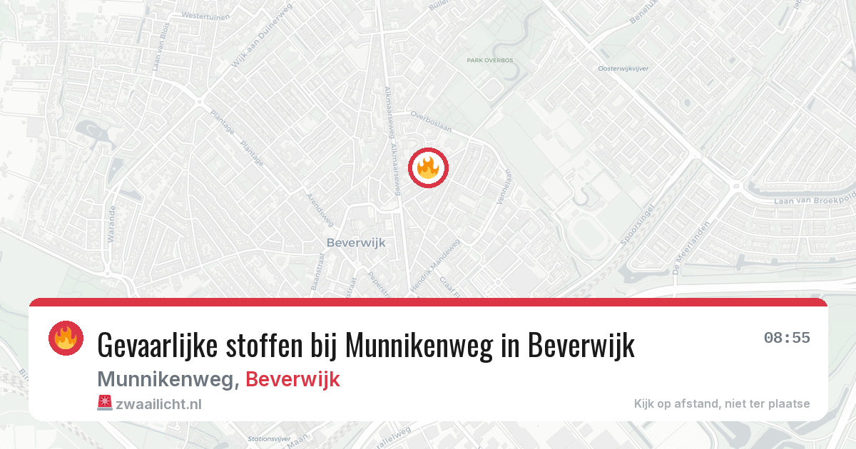 Gevaarlijke stoffen bij Munnikenweg in Beverwijk — 26 mrt 2026