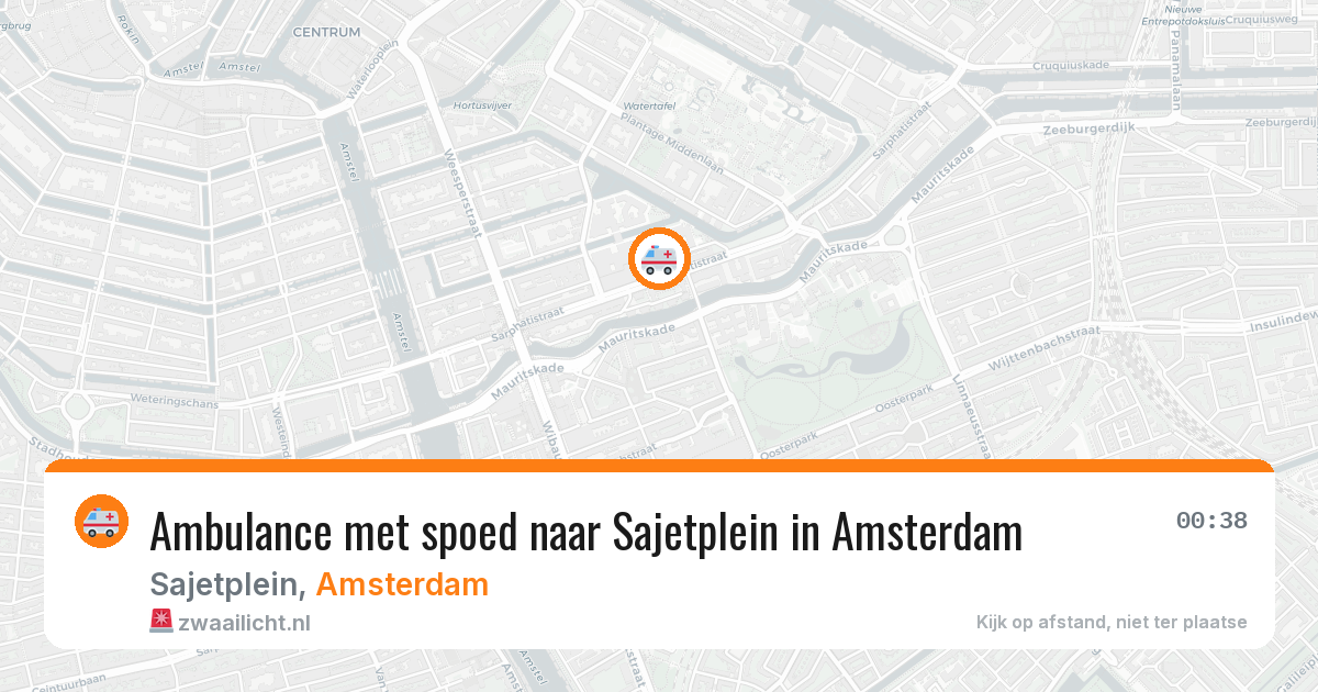 Ambulance met spoed naar Sajetplein in Amsterdam — 27 jul 2026