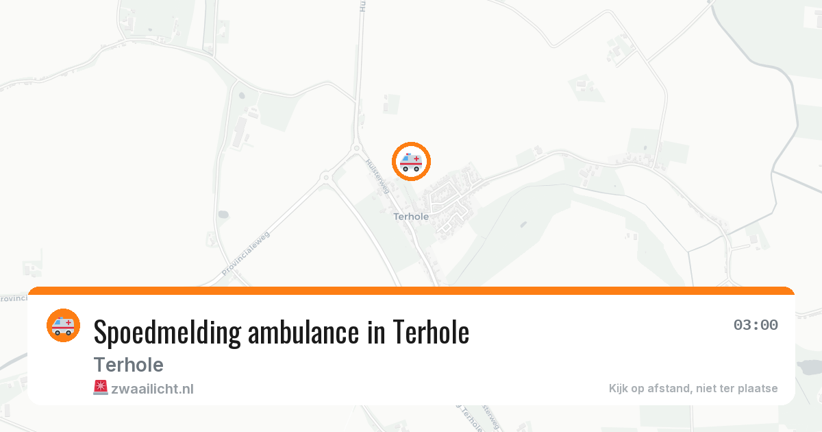 Spoedmelding ambulance in Terhole — 14 mei 2026