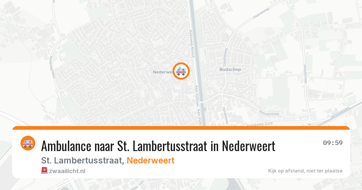 Ambulance naar St. Lambertusstraat in Nederweert — 4 aug 2026