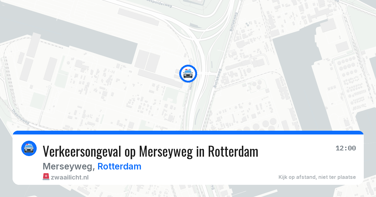 Verkeersongeval op Merseyweg in Rotterdam — 13 mrt 2026